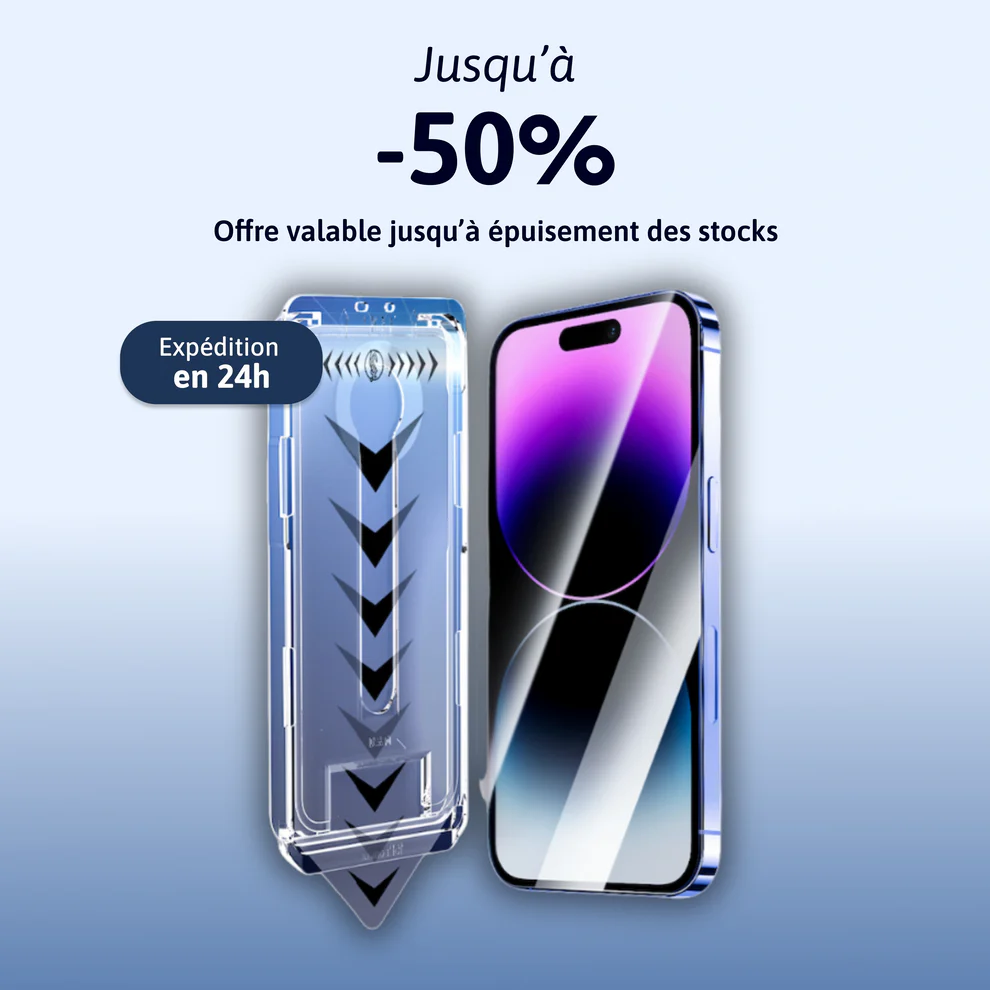 Protection d'écran 3 en 1 - iPhone