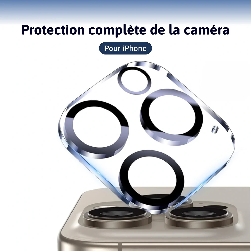 Protection complète de la caméra Iphone (2 pièces)